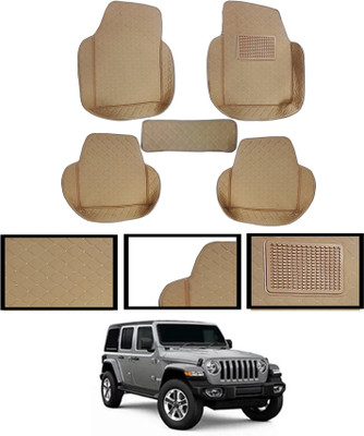 AYW Leatherite 7D Mat For  Jeep Wrangler(Beige)