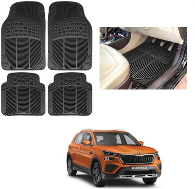 ROSHNEER ENTERPRISES Rubber Standard Mat For  Skoda Kushaq(Black)