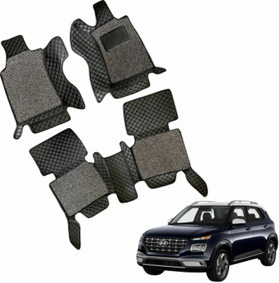Mecarnic Leatherite 7D Mat For  Hyundai Venue(Black)