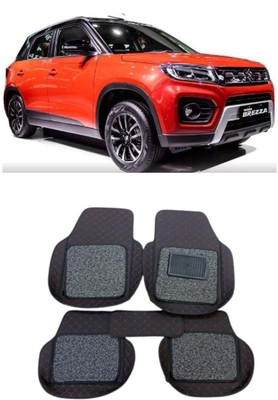 ARNEJA Leatherite 7D Mat For  Maruti Suzuki Vitara Brezza(Red, Black)
