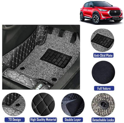Ds enterprise Leatherite 7D Mat For  Nissan Magnite(Black)