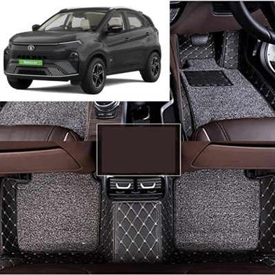 LOOXSWAG Leatherite 7D Mat For  Tata Nexon EV Max, Nexon, Nexon EV(Black)