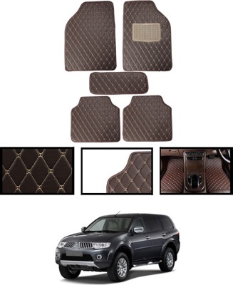 ABJD Leatherite Standard Mat For  Mitsubishi Pajero(Brown)