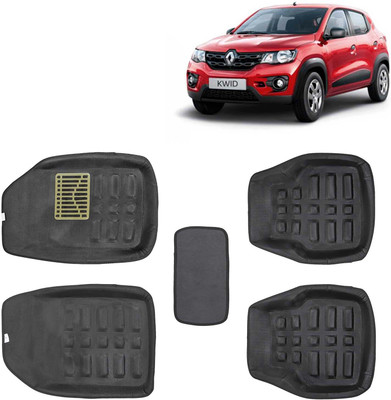 Kingsway PVC 3D Mat For  Renault Kwid(Black)