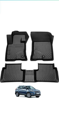 AUTOMOXCO TPV Tray Mat For  Hyundai Creta(Black)
