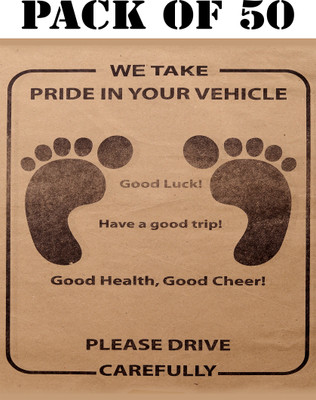 PlayKith Paper Disposable Paper Mat For  Universal For Car(Brown)