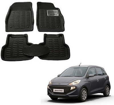 SLSHILPA Plastic 3D Mat For  Hyundai Santro(Black)