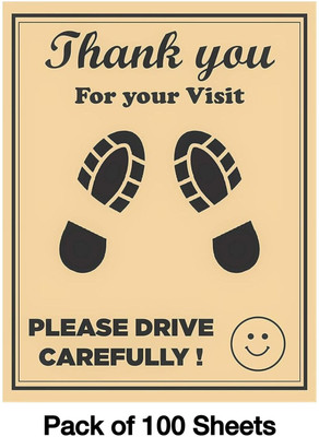 GURUMU Paper Disposable Paper Mat For  Universal For Car(Brown)