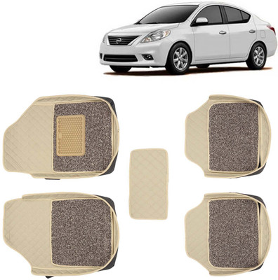 Kingsway Leatherite 7D Mat For  Nissan Sunny(Beige)