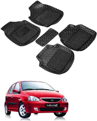 ARNEJA Leatherite 7D Mat For  Tata Indica V2(Black)