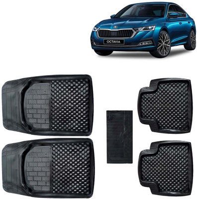 Kingsway PVC Tray Mat For  Skoda Octavia(Black)