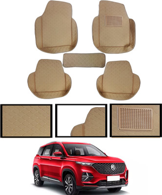 ABJD Leatherite 7D Mat For  MG Hector Plus(Beige)