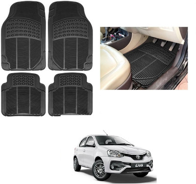 ROSHNEER ENTERPRISES Rubber Standard Mat For  Toyota Etios Liva(Black)