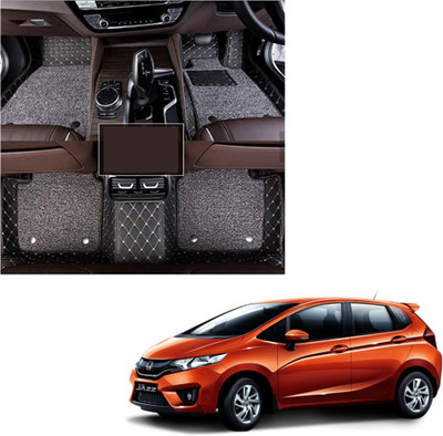 INSURE AUTOMOTIVE Leatherite 7D Mat For  Honda Jazz(Black)