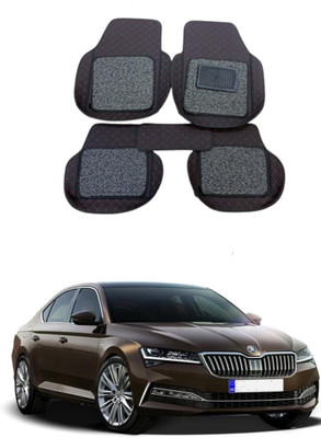 arneja trading company Leatherite 7D Mat For  Skoda Superb(Black)