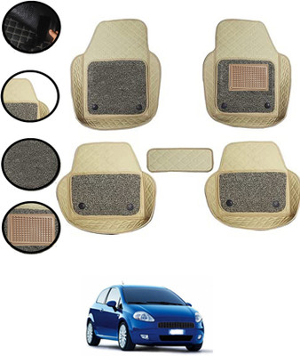 MSNP Leatherite 7D Mat For  Fiat Grand Punto(Beige)