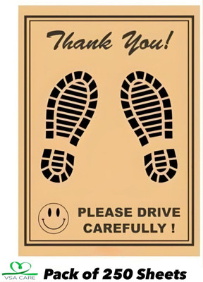 aksmit Paper Disposable Paper Mat For  Universal For Car(Brown)