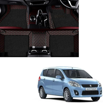 Autoclow Leatherite 7D Mat For  Maruti Suzuki Ertiga(Red, Black)