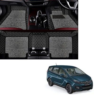 Autoclow Leatherite 7D Mat For  Mahindra Marazzo(Silver, Silver)