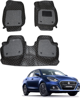 Fit Fly Leather 7D Mat For  Maruti Swift Dzire(Black)