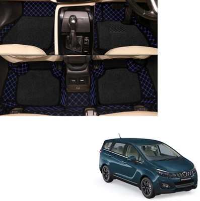 Autoclow Leatherite 7D Mat For  Mahindra Marazzo(Blue, Black)