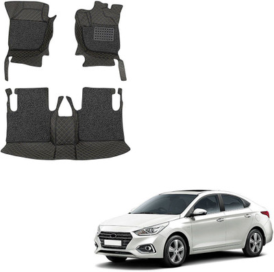 TOFIT ENTERPRISE Leatherite 7D Mat For  Hyundai Verna(Black, Beige)