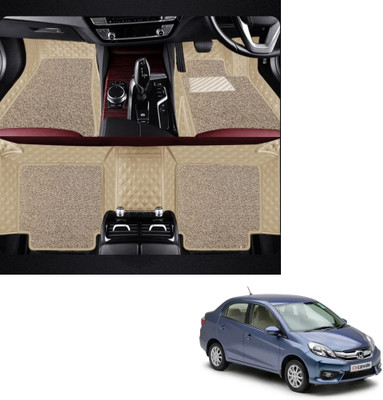 Autoclow Leatherite 7D Mat For  Honda Amaze(Beige, Beige)