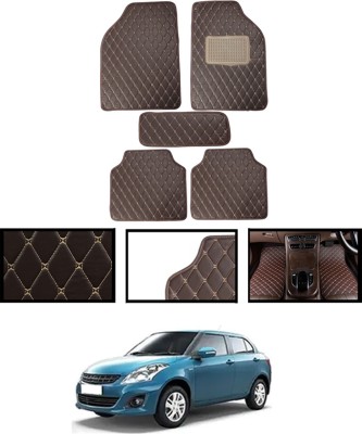 MATIES Leatherite Standard Mat For  Maruti Suzuki Swift Dzire(Brown)