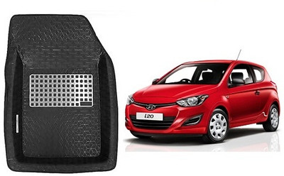 SLSHILPA Plastic Tray Mat For  Hyundai i20(Black)