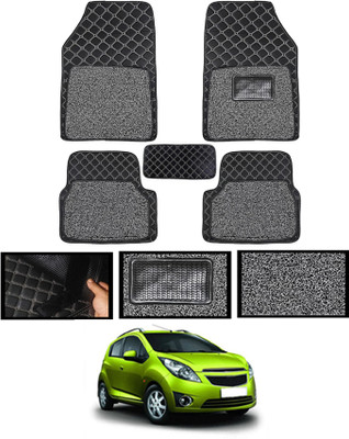 MSNP Leatherite 7D Mat For  Chevrolet Beat(Black)