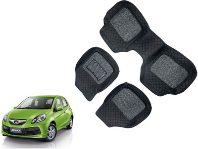 AUTO PEARL Leatherite 7D Mat For  Honda Brio(Black)