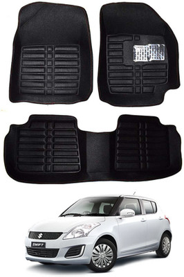 MATIES Plastic 5D Mat For  Maruti Suzuki Swift(Black)