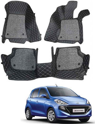 arneja trading company Leatherite 7D Mat For  Hyundai Santro(Black)