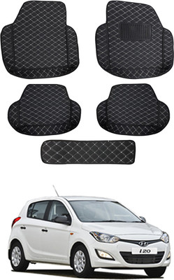 MATIES Leatherite 7D Mat For  Hyundai i20(Black)