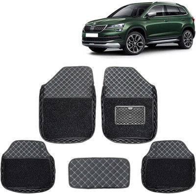 Kingsway Leatherite 7D Mat For  Skoda Karoq(Black)