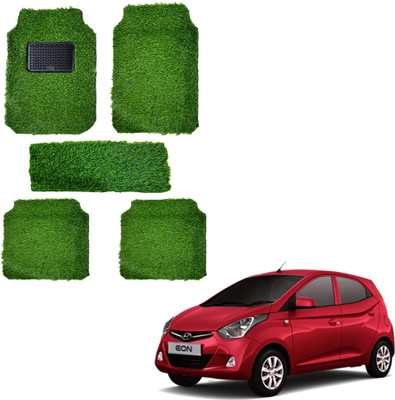 Oshotto Rubber, Plastic Standard Mat For  Hyundai Eon(Green)