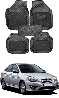 arneja trading company Leatherite 7D Mat For  Hyundai Verna Transform(Silver, Black)