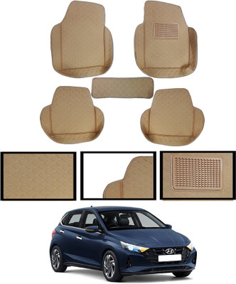 MSNP Leatherite 7D Mat For  Hyundai i20(Beige)