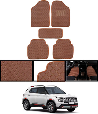 MATIES Leatherite Standard Mat For  Hyundai Universal For Car(Brown)