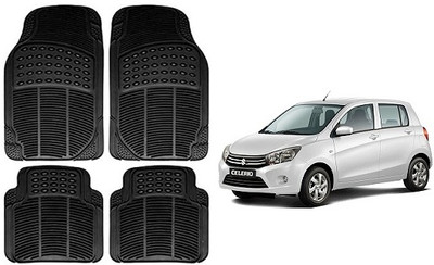 SLSHILPA Rubber Standard Mat For  Maruti Suzuki Celerio(Black)