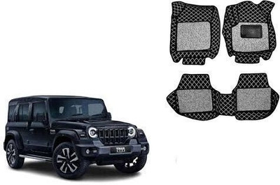 Autorepute Leather 7D Mat For  Mahindra Thar Roxx(Black)