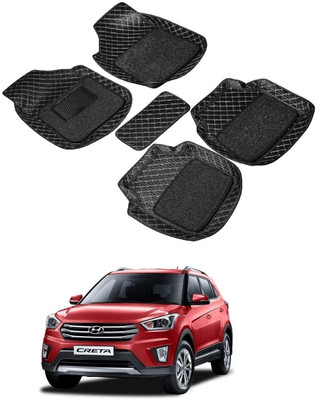 arneja trading company Leatherite 7D Mat For  Hyundai Creta(Black)