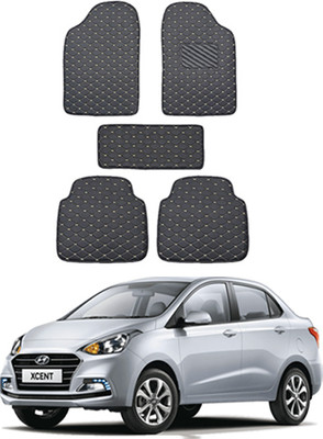 MATIES Leatherite Standard Mat For  Hyundai Xcent(Black)