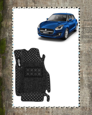 KUNTAIL A Leather 7D Mat For  Maruti Suzuki Swift(Black)