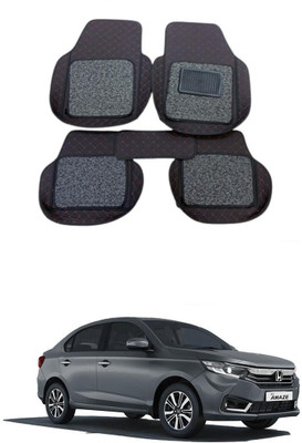 Autocom Leatherite 7D Mat For  Honda Amaze(Black)