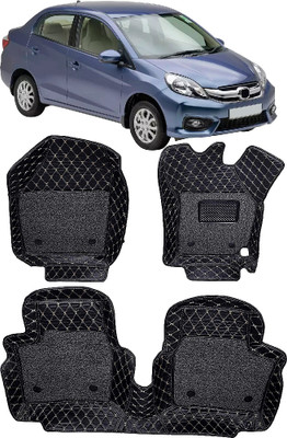 INSURE AUTOMOTIVE Leather 7D Mat For  Honda City i-Dtec(Black)