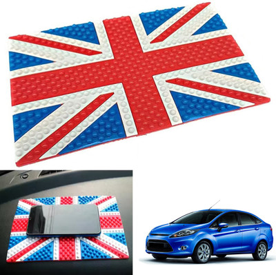 PEEPS STORE Rubber Tray Mat For  Ford New Fiesta(Red, Blue)