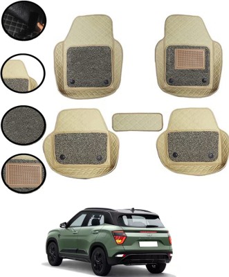 MATIES Leatherite 7D Mat For  Hyundai Creta(Beige)