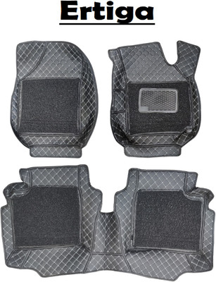 Autoxygen Leatherite 7D Mat For  Maruti Ertiga(Black)