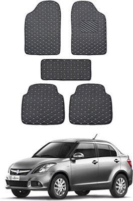 MATIES Leatherite Standard Mat For  Maruti Suzuki Universal For Car(Black)
